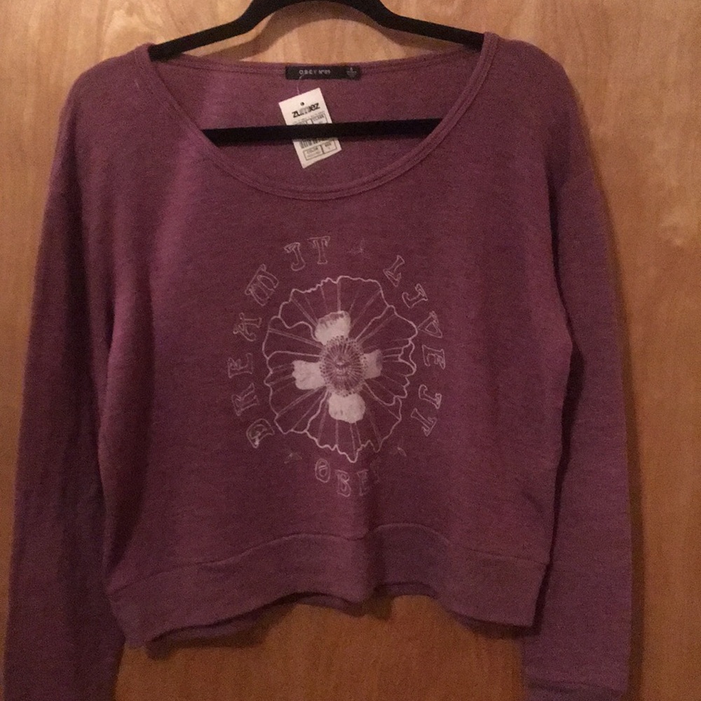 Obey Purple Sweatshirt